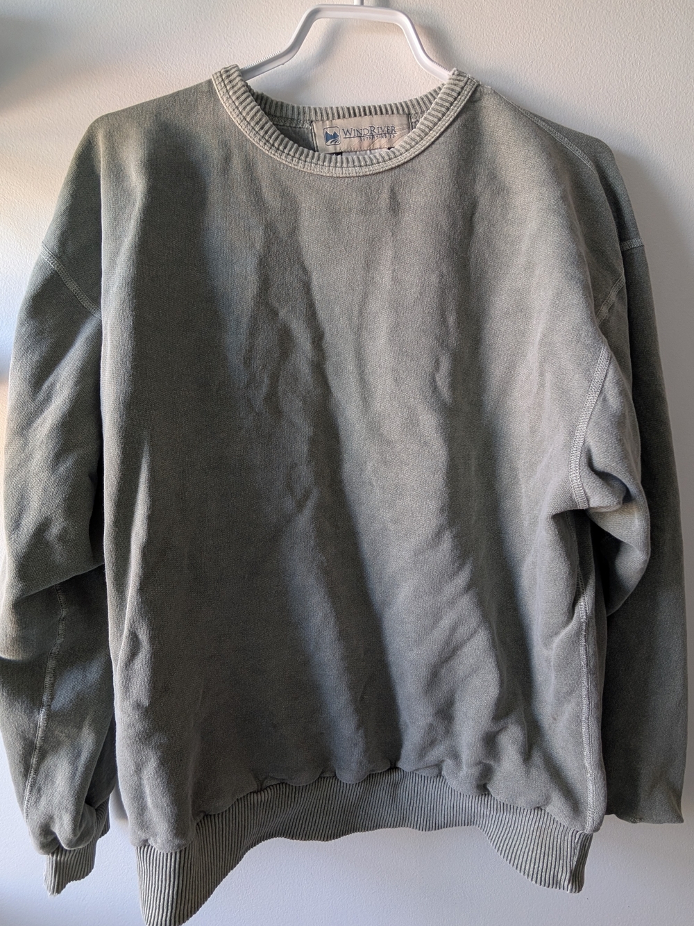 Vintage WindRiver Crewneck Sweatshirt - Light Sage Green